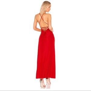 House of Harlow Revolve Red Maxi Dress